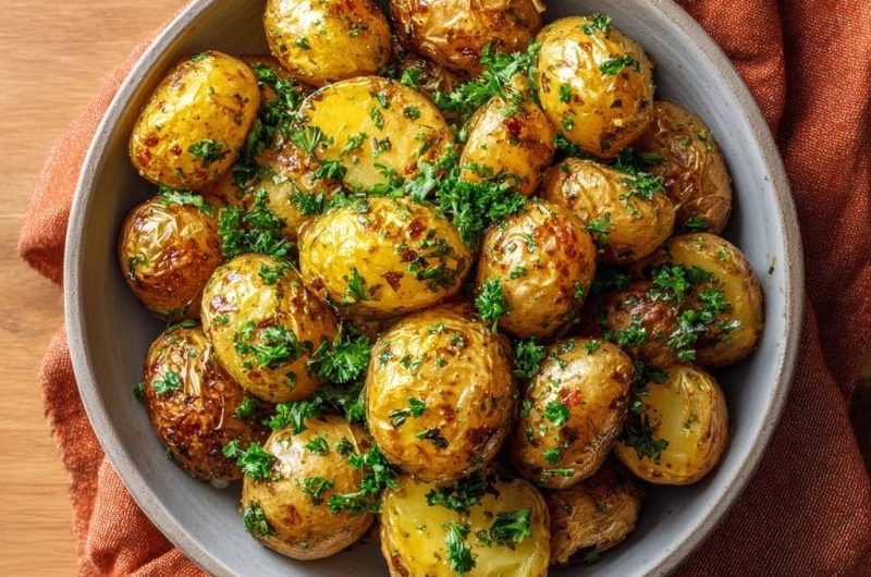 Crispy Parsley Baby Potatoes