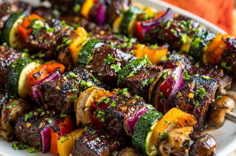 Beef Veggie Skewers