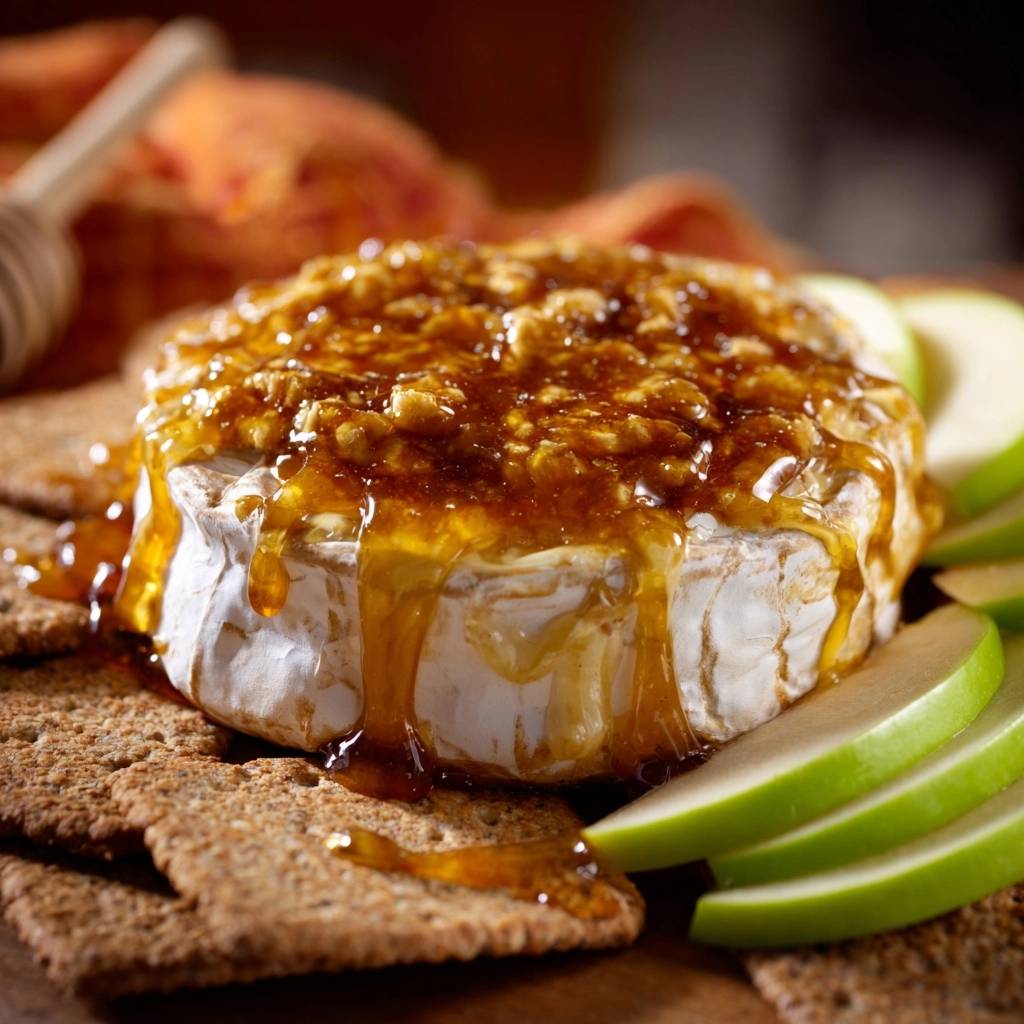 25-Minute Baked Brie with Honey & Apple