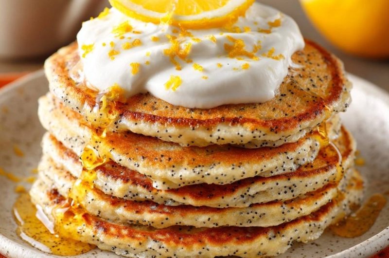 Lemon Poppy Seed Pancakes