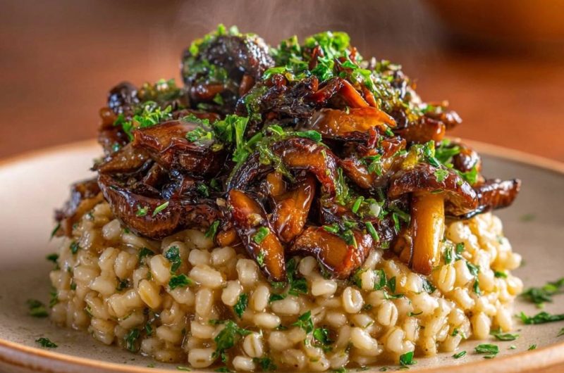 Mushroom Barley Risotto