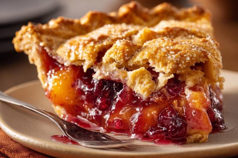 Peach Cranberry Pie