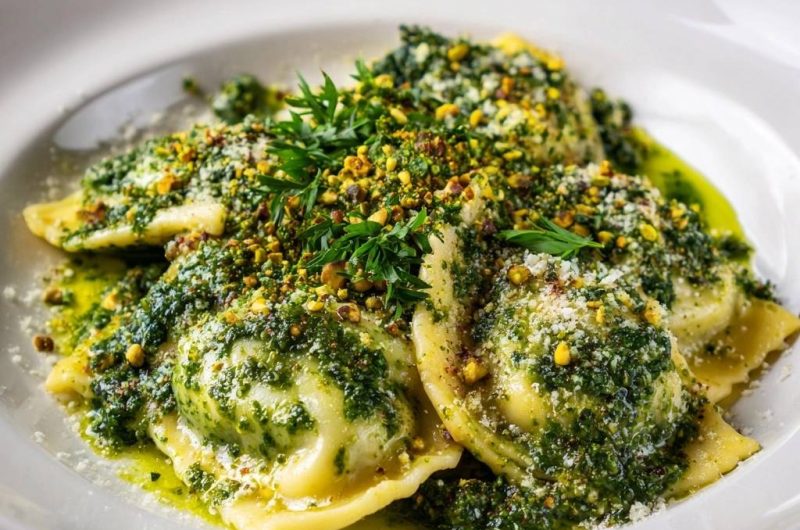Pistachio Herb Ravioli