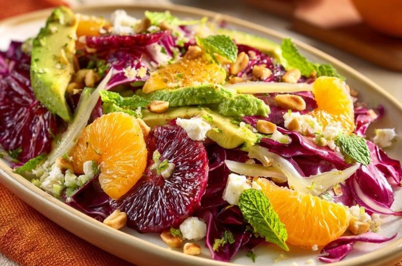 Radicchio Orange Avocado Salad