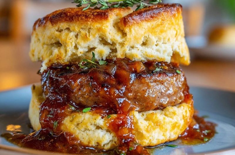 Southern Sausage Biscuit Sandwich