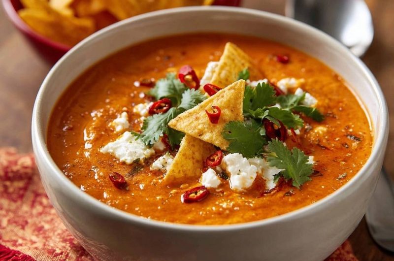 Spicy Tomato Tortilla Soup