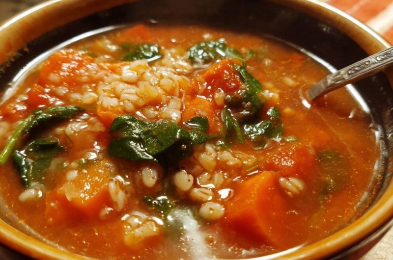 Tomato Carrot Barley Soup