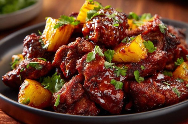 Pineapple Glazed Chicken Bites