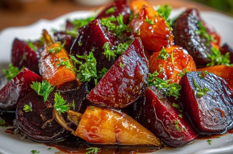 Balsamic Glazed Beets and Carrots