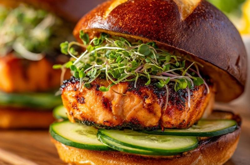 Blackened Salmon Burgers