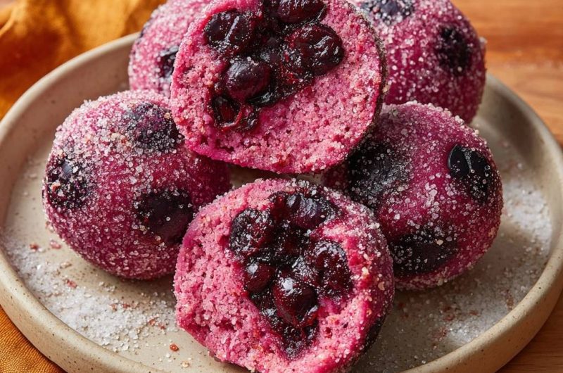 Blueberry Donut Holes