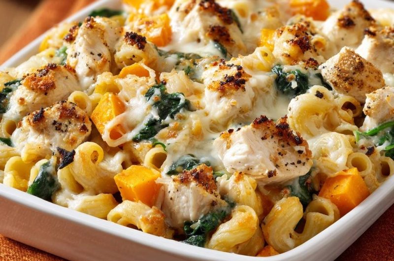 Butternut Squash Chicken Mac and Cheese