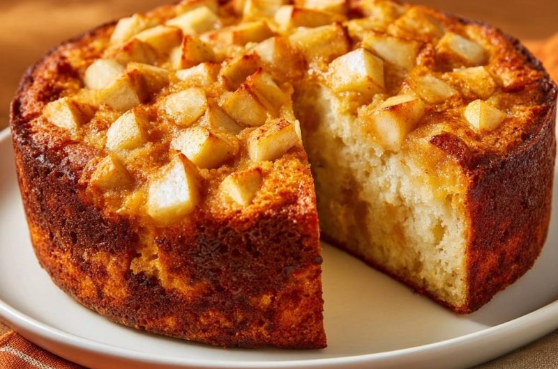 Caramel Apple Upside-Down Cake