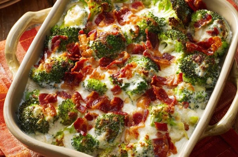 Cheesy Bacon Broccoli Casserole
