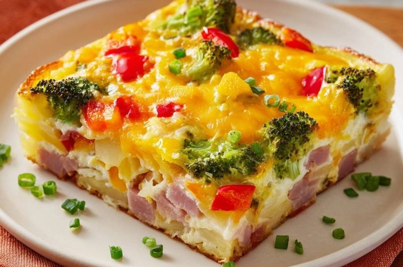 Ham Broccoli Potato Bake