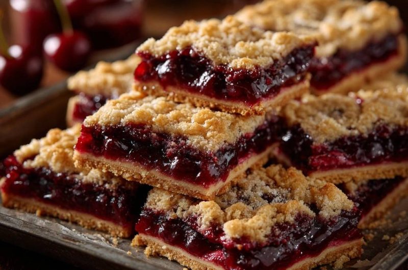 Cherry Crumble Bars