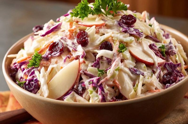 Cranberry Apple Coleslaw
