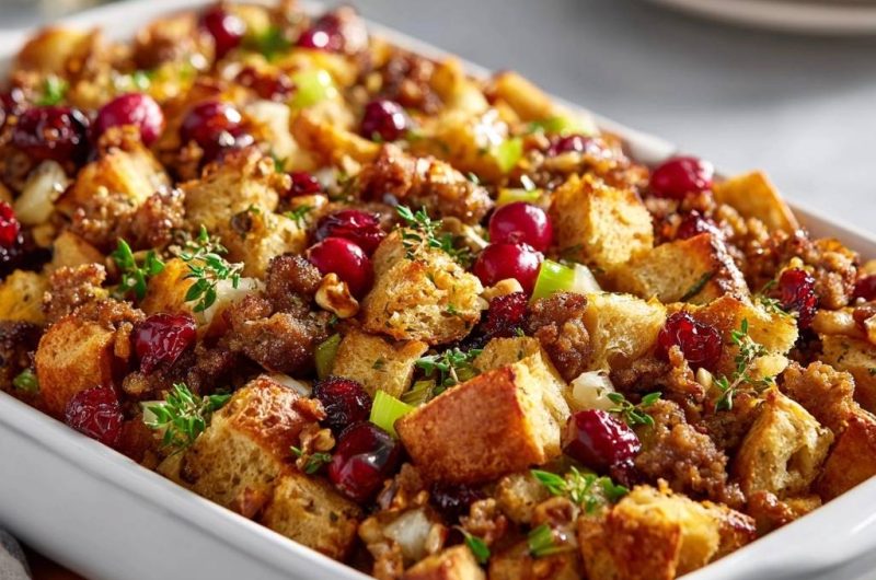Cranberry Sausage Stuffing