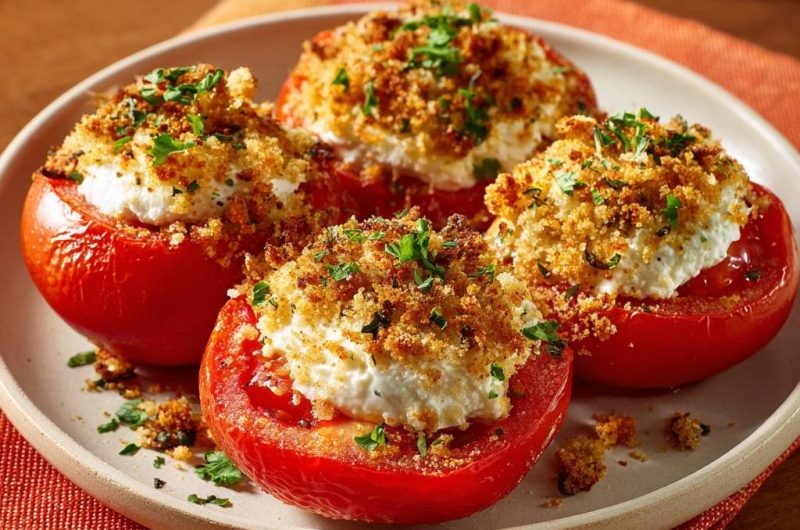 Feta Stuffed Tomatoes