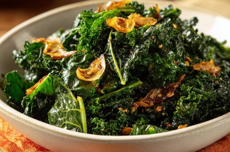 Crispy Garlic Kale