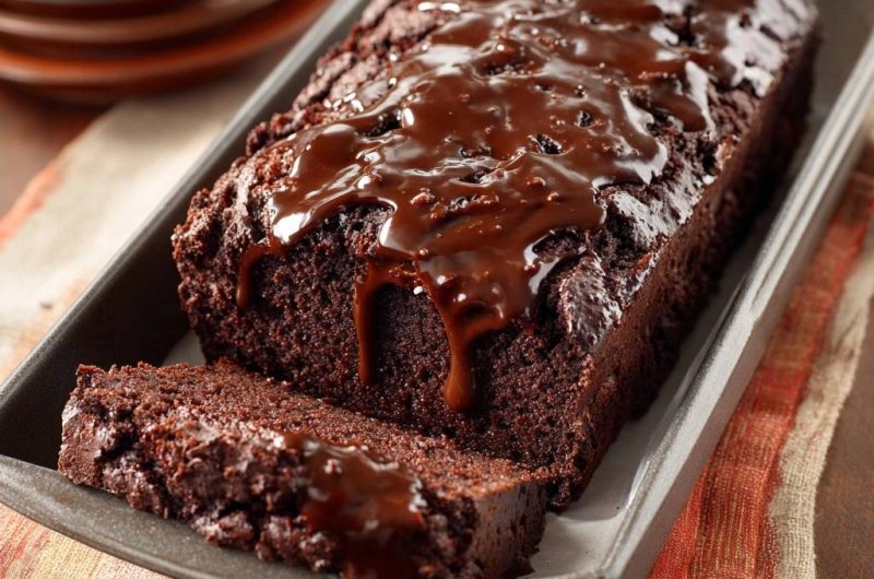 Fudgy Chocolate Loaf Cake