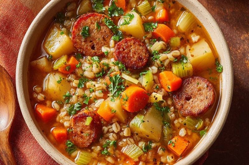 Sausage Barley Soup