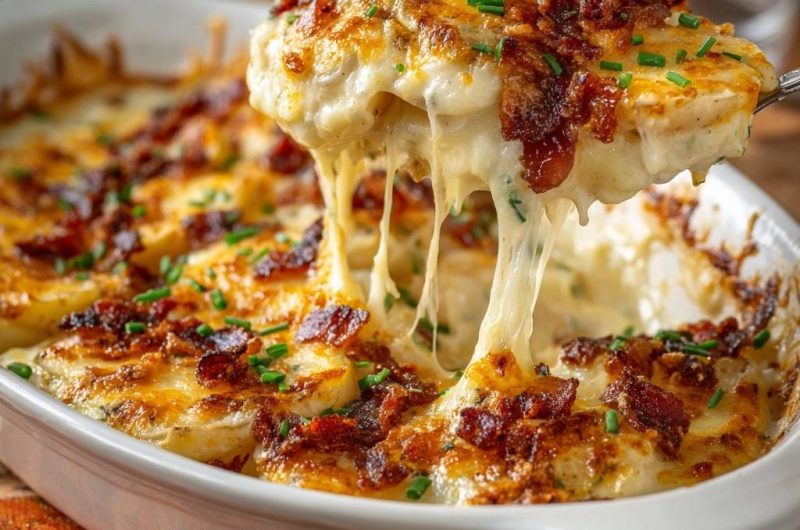 Bacon Cheddar Potato Casserole