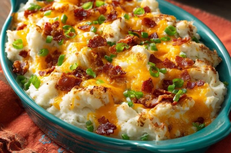 Cheesy Bacon Mashed Potatoes