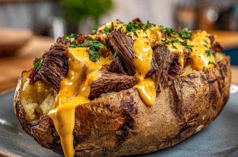 Shredded Beef Baked Potato