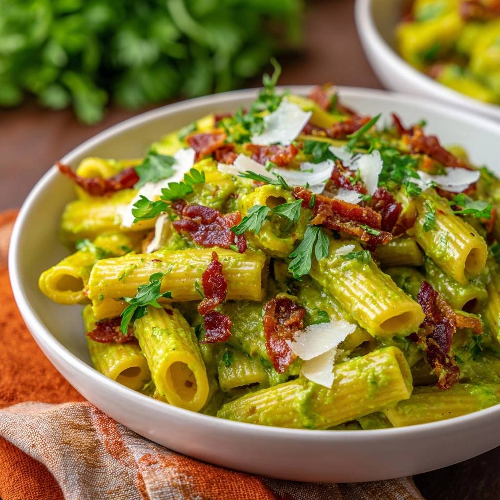 40-Minute Rigatoni with Basil and Pine Nuts