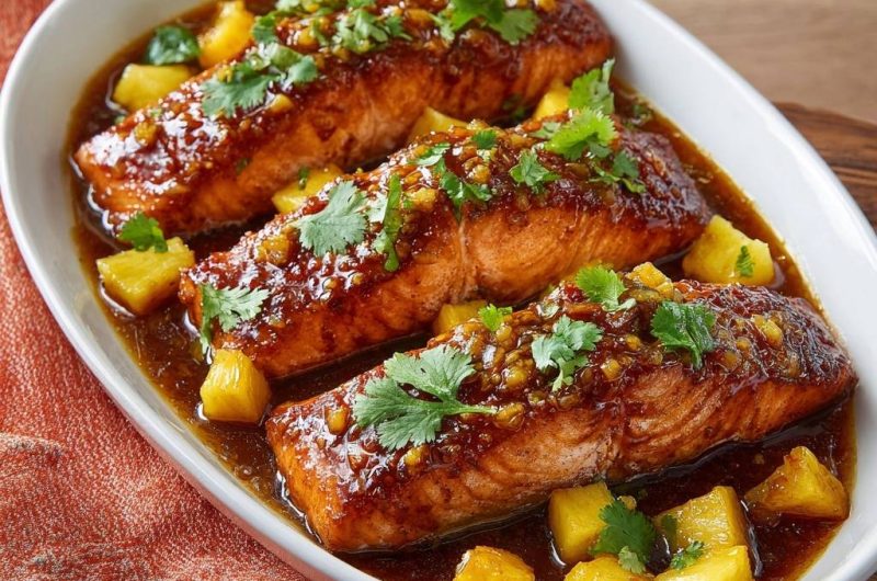Pineapple Glazed Salmon