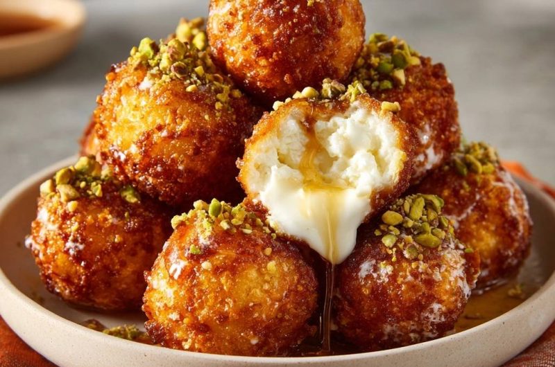 Pistachio Honey Cheese Balls
