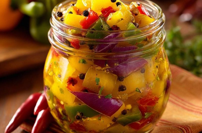 Rainbow Pepper Pickles