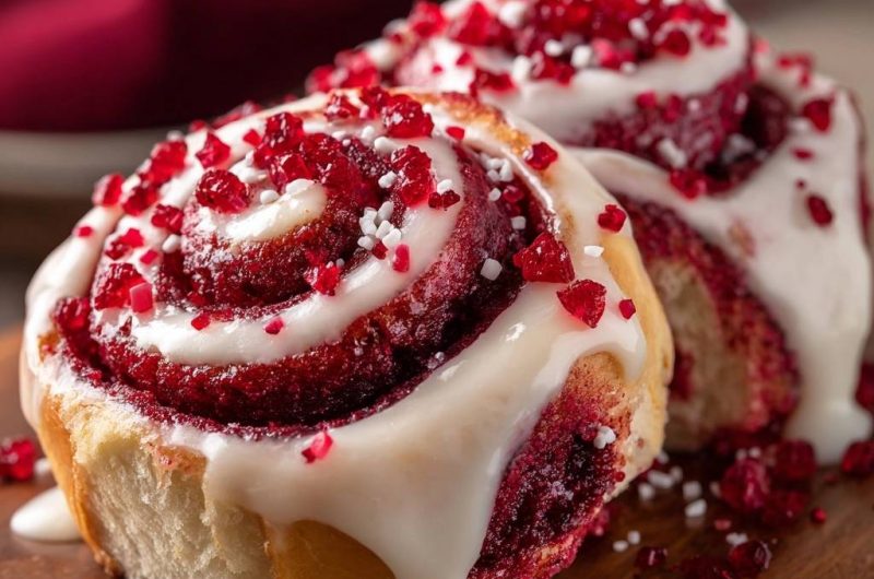 Red Velvet Cinnamon Rolls