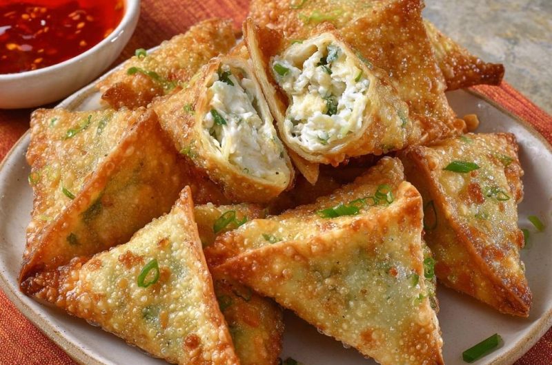 Scallion Cream Cheese Wontons