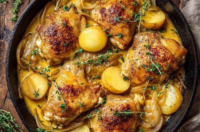 Skillet Chicken Thighs
