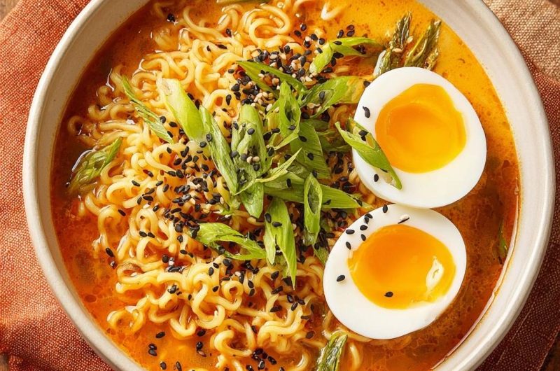 Spicy Asparagus Ramen