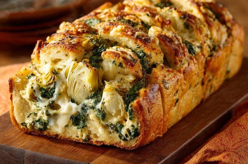 Spinach Artichoke Bread