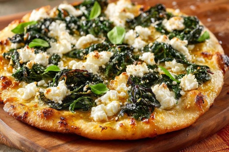 Spinach Feta Flatbread
