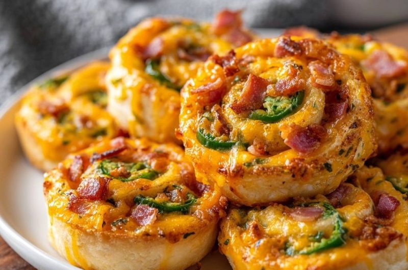 Bacon Cheddar Jalapeño Pinwheels