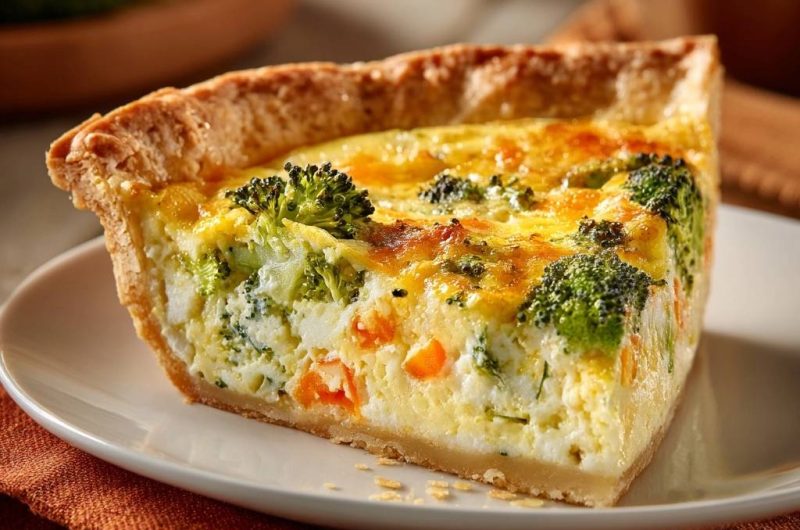 Broccoli Cheddar Carrot Quiche