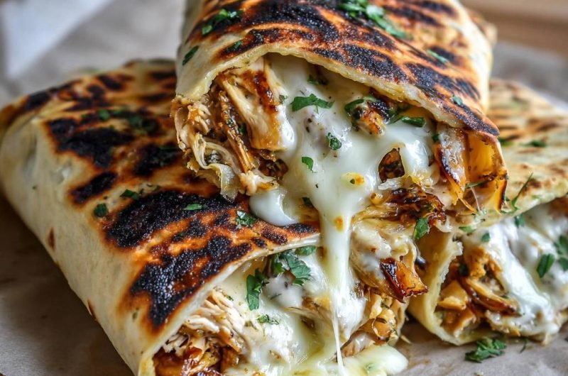 Charred BBQ Chicken Quesadillas