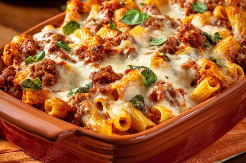 Cheesy Baked Rigatoni
