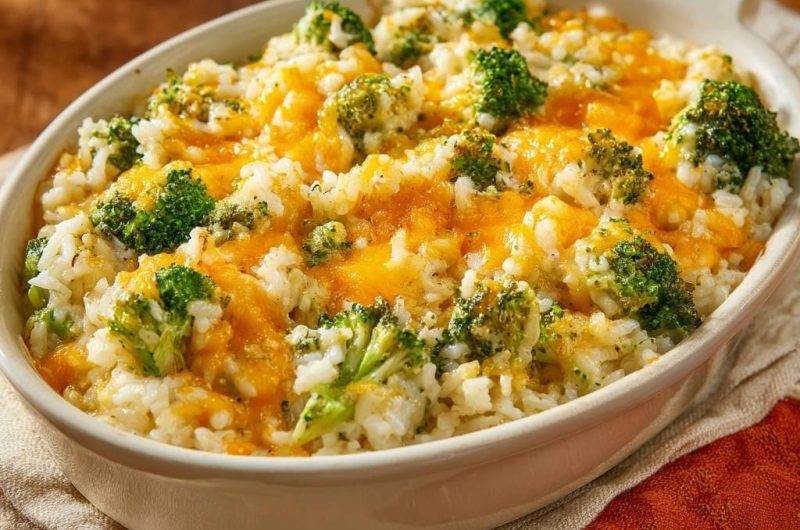 Cheesy Broccoli Rice Casserole