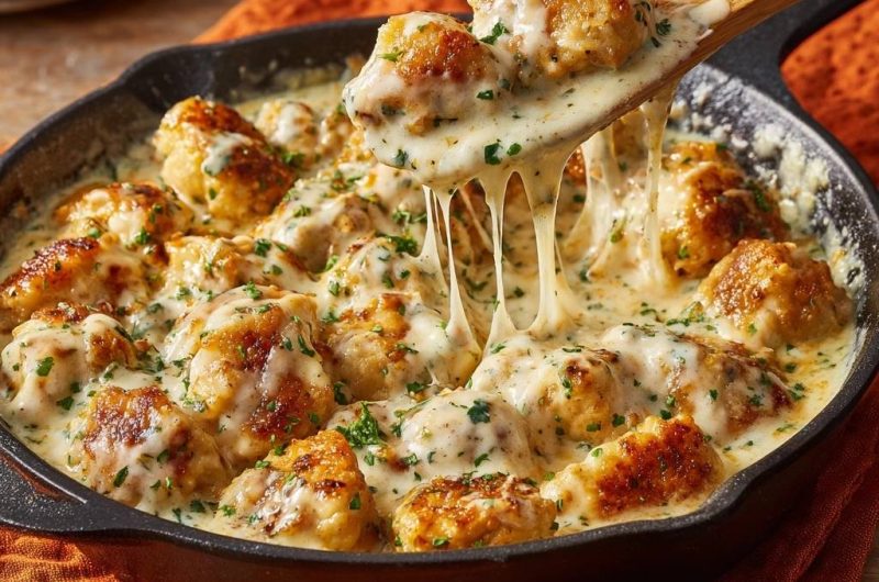 Cheesy Cauliflower Nuggets
