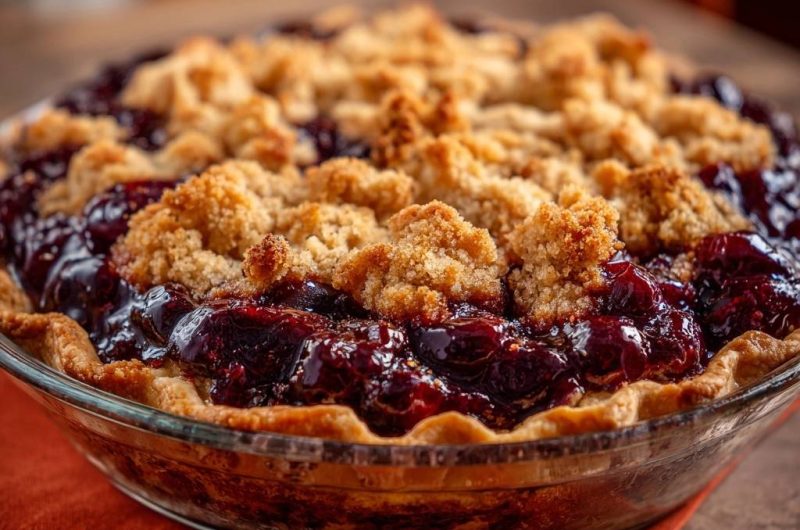 Cherry Crumble Pie