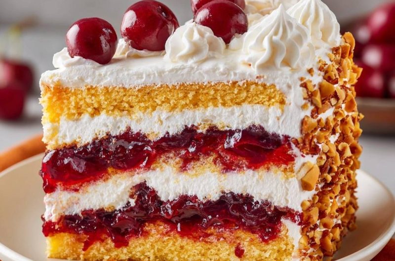 Cherry Hazelnut Cake