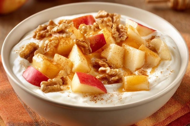 Cinnamon Apple Yogurt Bowl