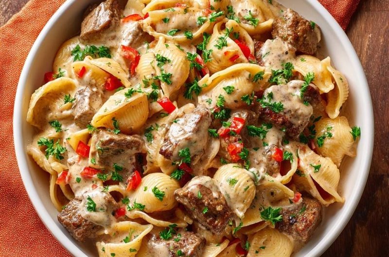 40-Minute Beef Pepper Shells
