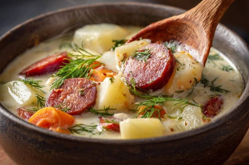 Potato Sausage Dill Soup